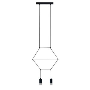  LAMPA WISZĄCA LINEA-2 CZARNA 35 CM