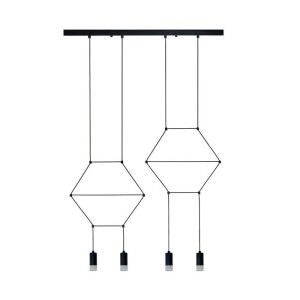 LAMPA WISZĄCA LINEA-4 LONG CZARNA 70 CM