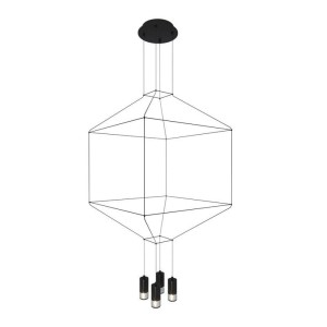 LAMPA WISZĄCA LINEA-4  CZARNA  45 CM