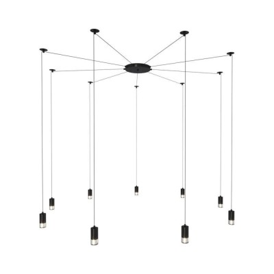 LAMPA WISZĄCA LINEA-9 CZARNA