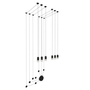 LAMPA ŚCIENNA LINEA-6 WALL CZARNA