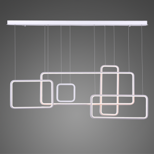 Lampa wisząca LEDowe KWADRATY biały ściemnialna
