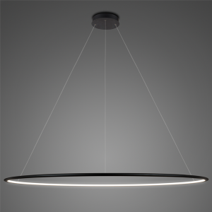 Lampa wisząca Ledowe Okręgi czarna