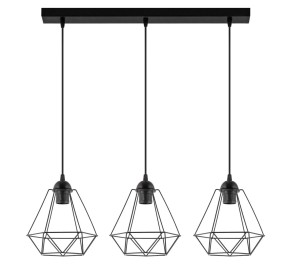 Lampa wisząca W-L1201/3 DIAMENT CZARNY