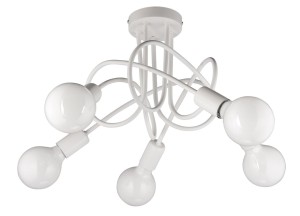 Plafon W-LOOP/5 BIAŁY