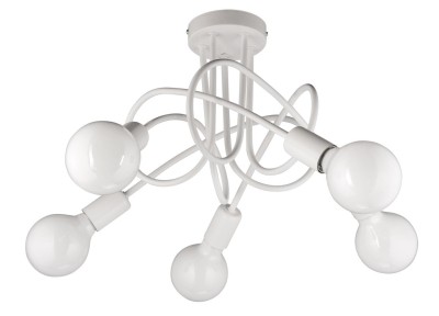 Plafon W-LOOP/5 BIAŁY