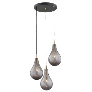 LAMPA WISZĄCA OAKLAND 3 CZARNY 6105