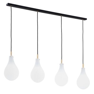 LAMPA WISZĄCA OAKLAND 4 CZARNY/BIAŁY 1741