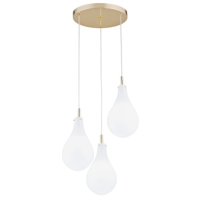 LAMPA WISZĄCA OAKLAND 3 MOSIĄDZ/BIAŁY 6104