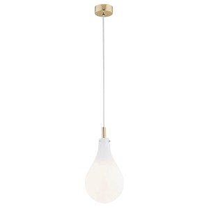 LAMPA WISZĄCA OAKLAND 1 MOSIĄDZ/BIAŁY 4696