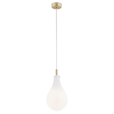 LAMPA WISZĄCA OAKLAND 1 MOSIĄDZ/BIAŁY 4696