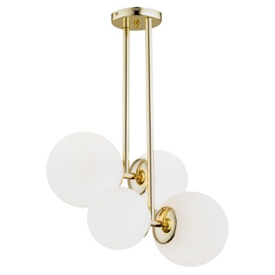 LAMPA WISZĄCA/PLAFON MORITZ 4 MOSIĄDZ/OPAL 1743