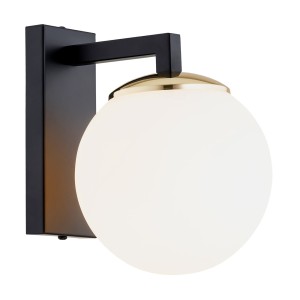 KINKIET MORITZ 1 CZARNY/OPAL 4771 