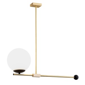 LAMPA WISZĄCA MEGAN 1 MOSIĄDZ/OPAL 4738