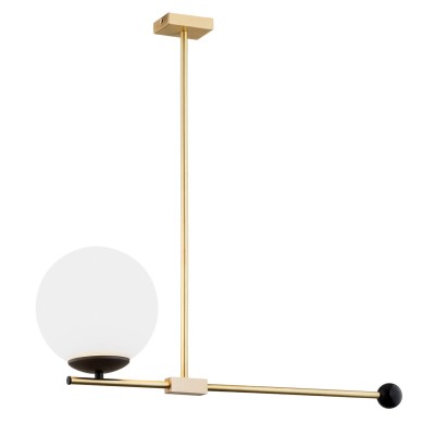 LAMPA WISZĄCA MEGAN 1 MOSIĄDZ/OPAL 4738