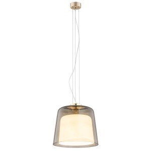 Lampa wisząca BERKLEY dymny/opal mat