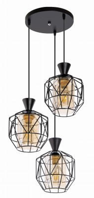 Lampa Wisząca W-5291/3 BK