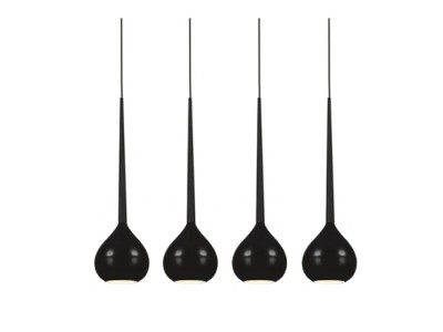 LAMPA WISZĄCA AGA 4 CZARNA