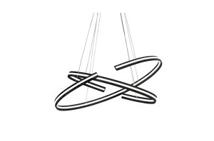 LAMPA WISZĄCA ALESSIA XL DIMM CZARNA 