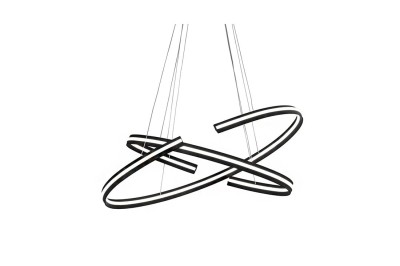 LAMPA WISZĄCA ALESSIA XL DIMM CZARNA 