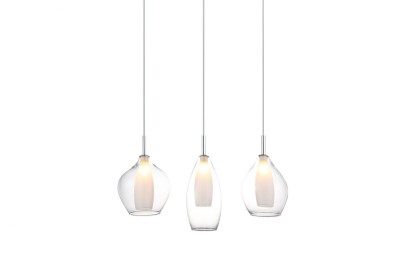 LAMPA WISZĄCA AMBER MILANO 3 CLEAR