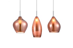 LAMPA WISZĄCA AMBER MILANO 3 COPPER