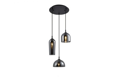 LAMPA WISZĄCA BLANCA 3 PRZYDYMIONE SZKŁO