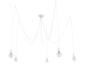 Lampa wisząca SPIDER 5pł biały