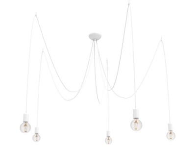 Lampa wisząca SPIDER 5pł biały