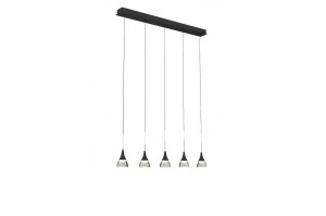 LAMPA WISZĄCA DALMATIA 5 CZARNA AZ2910