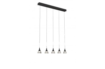 LAMPA WISZĄCA DALMATIA 5 CZARNA AZ2910