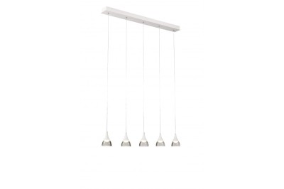 LAMPA WISZĄCA DALMATIA 5 BIAŁA AZ2848