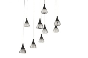 LAMPA WISZĄCA DALMATIA 9 CZARNA AZ3143
