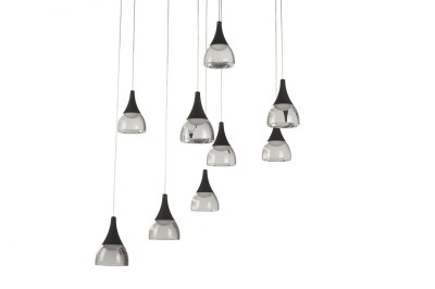 LAMPA WISZĄCA DALMATIA 9 CZARNA AZ3143