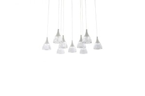 LAMPA WISZĄCA DALMATIA 9 BIAŁA AZ3144