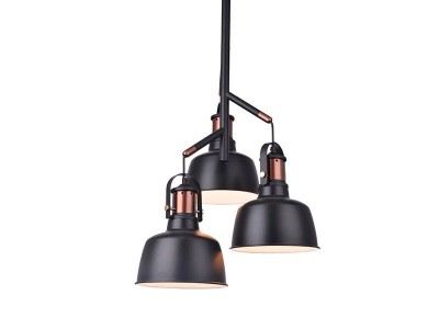 LAMPA WISZĄCA DARLING 3 CZARNA AZ2147
