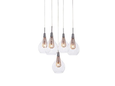 LAMPA WISZĄCA ELEKTRA 5 CHROM AZ1690