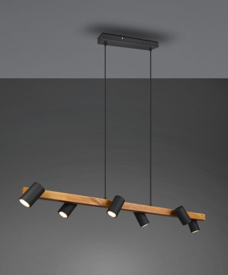 LAMPA WISZĄCA MARLEY 6 CZARNA 312490632