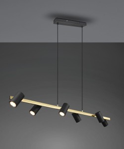 LAMPA WISZĄCA MARLEY 6 CZARNA /ZŁOTA 302400680