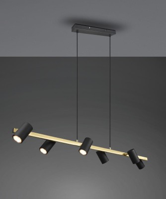 LAMPA WISZĄCA MARLEY 6 CZARNA /ZŁOTA 302400680