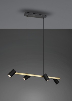 LAMPA WISZĄCA MARLEY 4 CZARNY/ZŁOTY 302400480