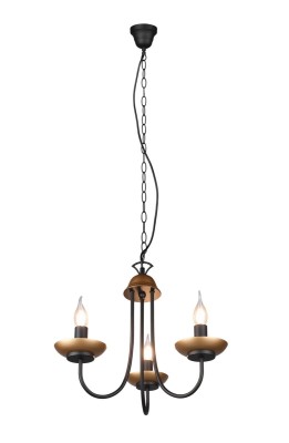 LAMPA WISZĄCA LIVIA 3 CZARNY 101700332