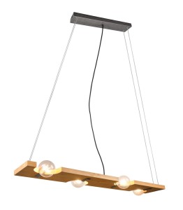 LAMPA WISZĄCA TAILOR 4 DREWNO 314300430