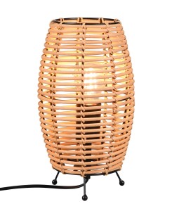 LAMPA STOŁOWA INGA 1 DREWNO/RATAN 512200136