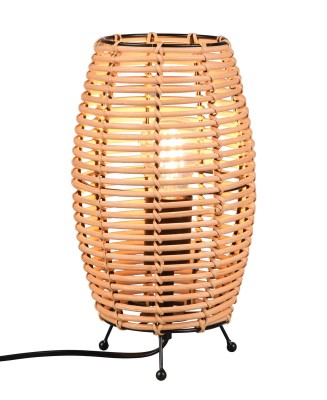 LAMPA STOŁOWA INGA 1 DREWNO/RATAN 512200136