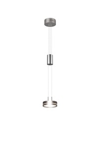LAMPA WISZĄCA FRANKLIN 1 LED NIKIEL MAT 326510107