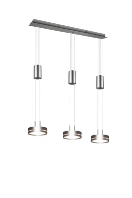 LAMPA WISZĄCA FRANKLIN 3 LED NIKIEL MAT 326510307