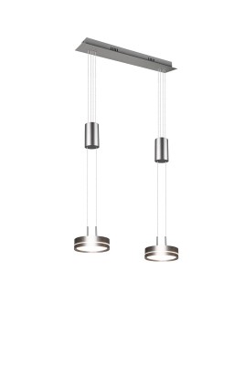 LAMPA WISZĄCA FRANKLIN 2 LED NIKIEL MAT 326510207