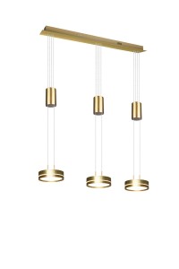 LAMPA WISZĄCA FRANKLIN 3 LED ZŁOTY 326510308