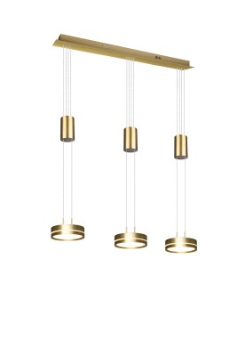 LAMPA WISZĄCA FRANKLIN 3 LED ZŁOTY 326510308